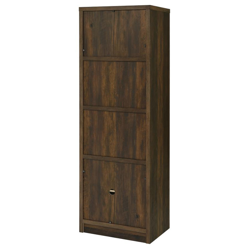 Laughlin 3-shelf Engineered Wood Media Tower Dark Pine-zoom-