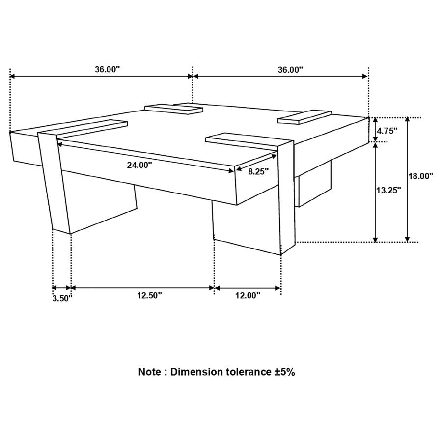 Samira Square Solid Wood Coffee Table Natural Sheesham-zoom-14