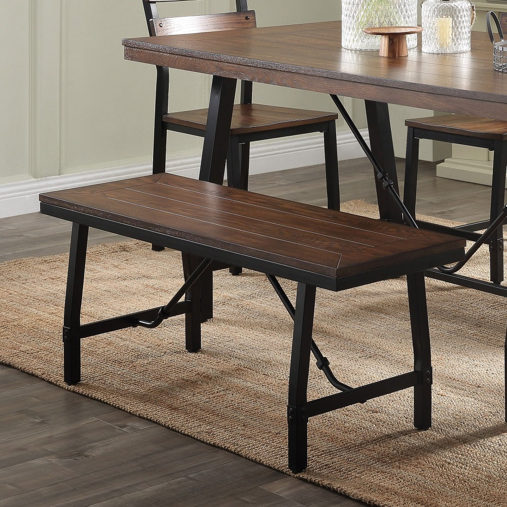 ACME Mariatu Bench – front view – Lusso Furniture Miami