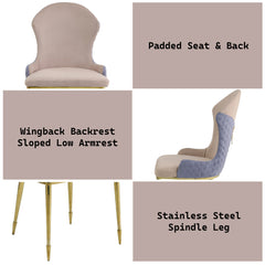 ACME Caolan Side Chair Set of 2 – top view – Lusso Furniture Miami