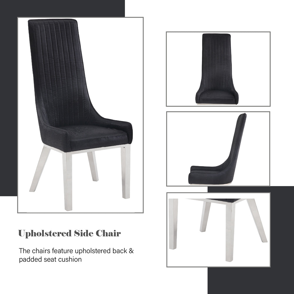 ACME Gianna Side Chair Set of 2 – back view – Lusso Furniture Miami