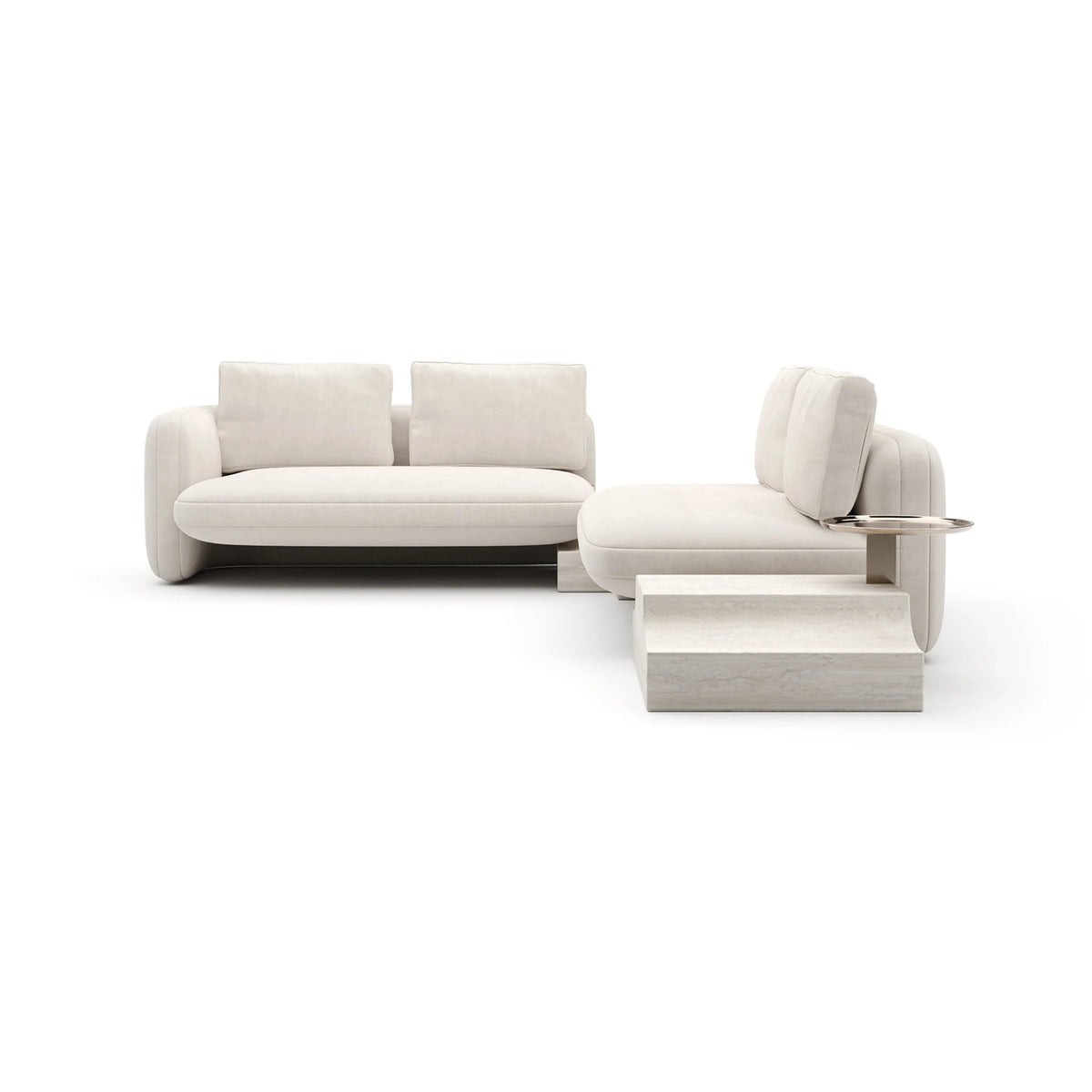 Caracole Overlap Sectional – view 41 – Lusso Furniture Miami