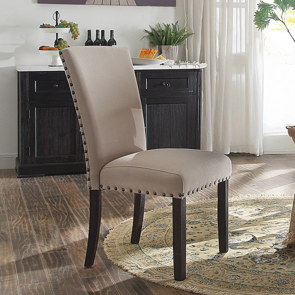 ACME Nolan Side Chair Set of 2 – front view – Lusso Furniture Miami