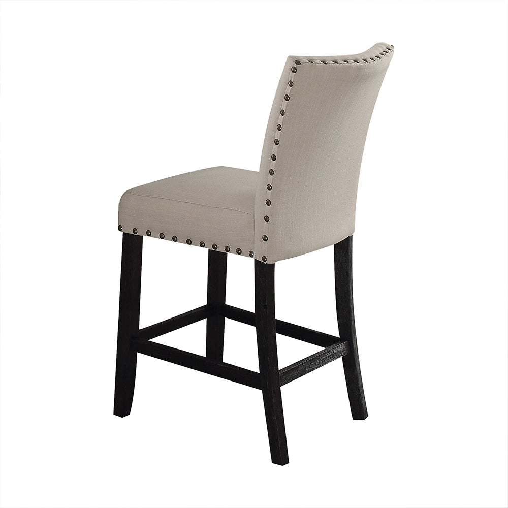 ACME Nolan Counter Height Chair Set of 2 – angle view – Lusso Furniture Miami