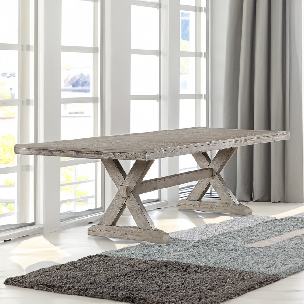 ACME Rocky Dining Table – front view – Lusso Furniture Miami