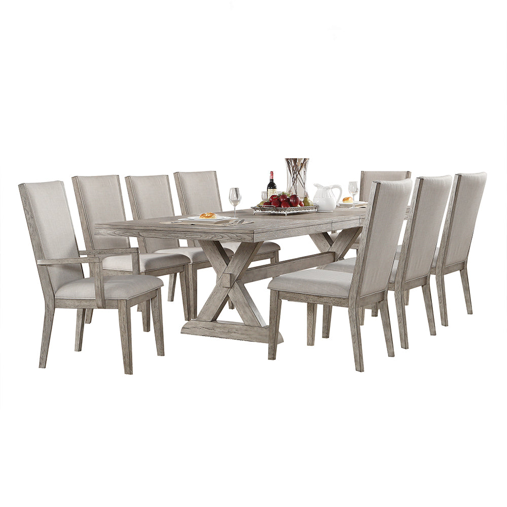 ACME Rocky Dining Table – room setting – Lusso Furniture Miami
