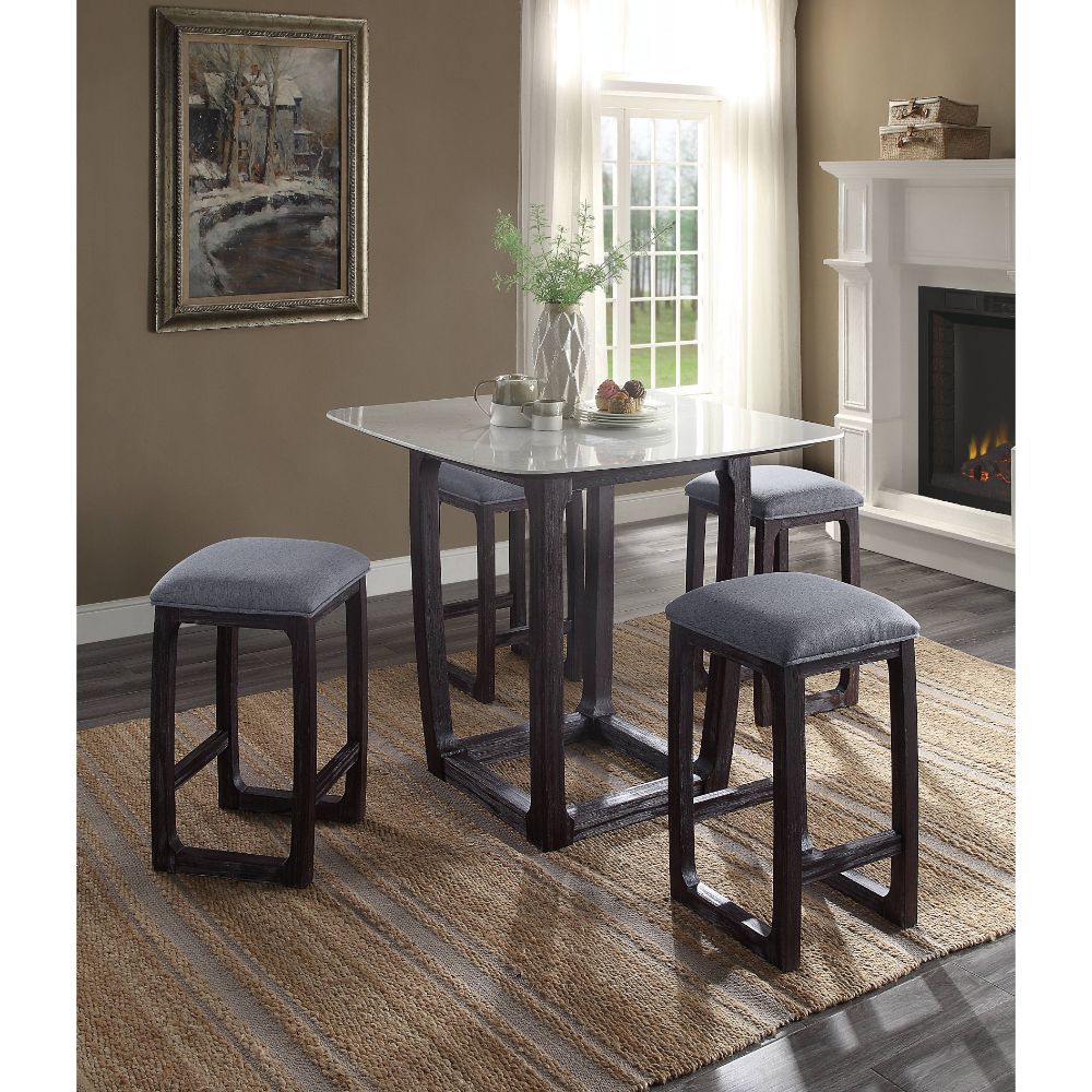 ACME Razo Counter Height Stool – front view – Lusso Furniture Miami