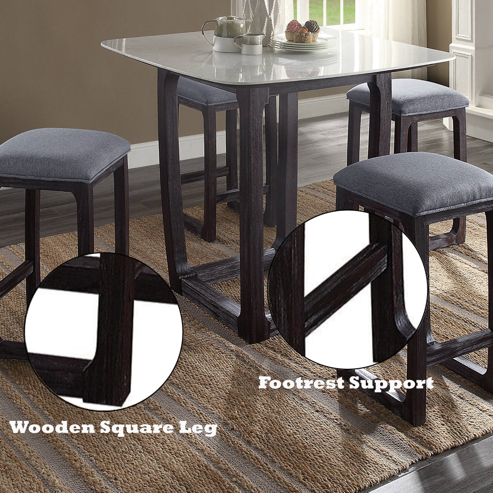 ACME Razo Counter Height Stool – side view – Lusso Furniture Miami