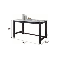 ACME Yelena Counter Height Table – back view – Lusso Furniture Miami