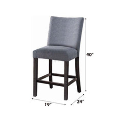ACME Yelena Counter Height Chair Set of 2 – angle view – Lusso Furniture Miami