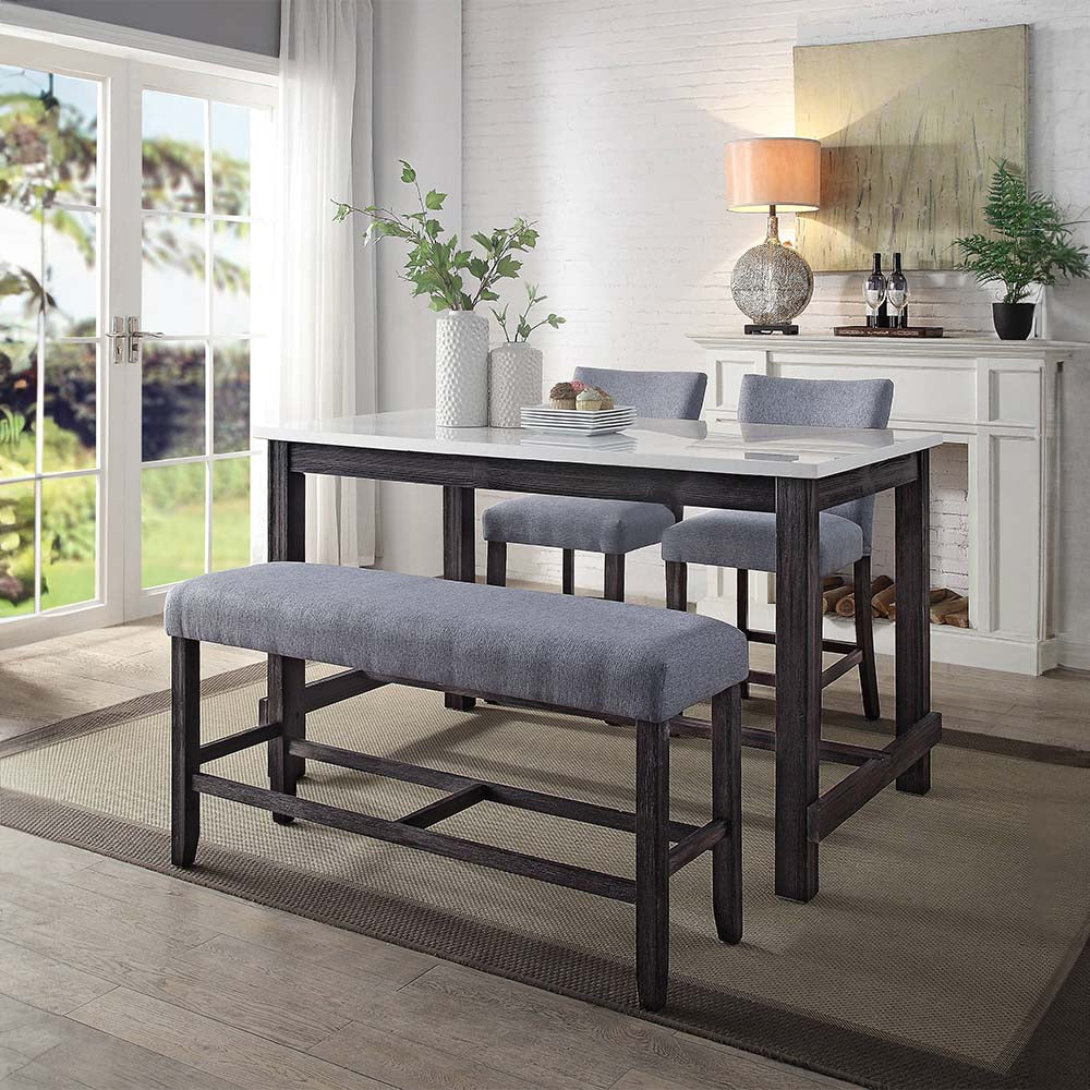 ACME Yelena Counter Height Chair Set of 2 – detail – Lusso Furniture Miami