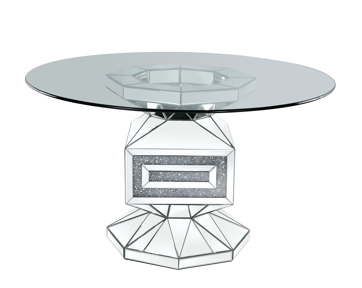 ACME Noralie Dining Table – angle view – Lusso Furniture Miami