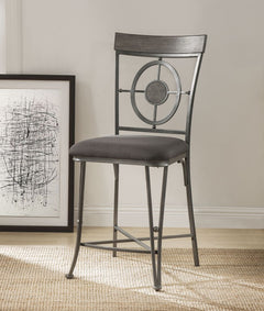 ACME Landis Counter Height Chair Set of 2 – front view – Lusso Furniture Miami