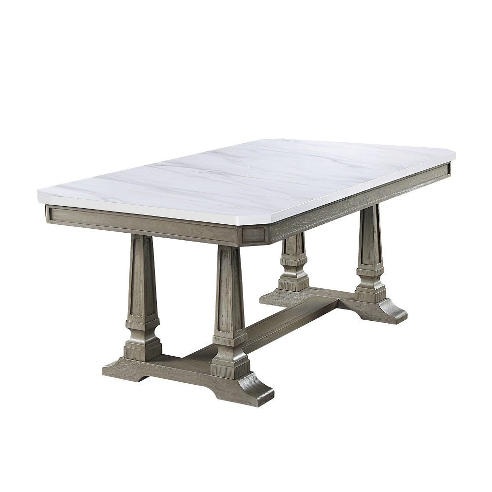 ACME Zumala Dining Table – angle view – Lusso Furniture Miami