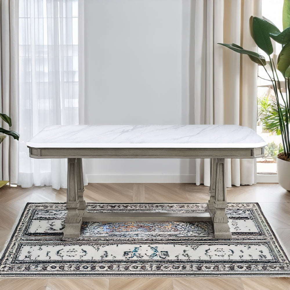 ACME Zumala Dining Table – front view – Lusso Furniture Miami