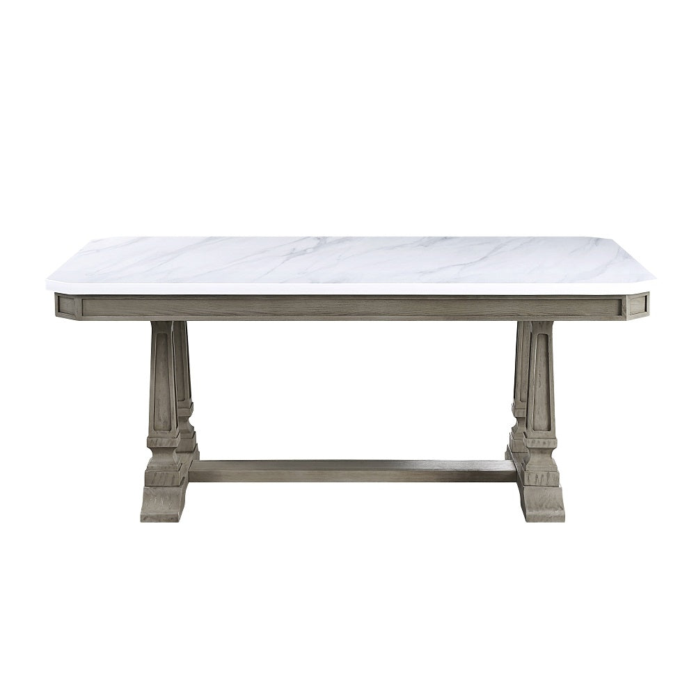 ACME Zumala Dining Table – side view – Lusso Furniture Miami
