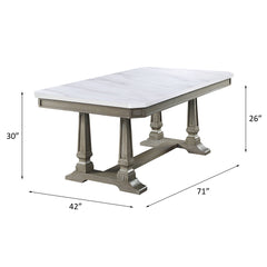 ACME Zumala Dining Table – back view – Lusso Furniture Miami