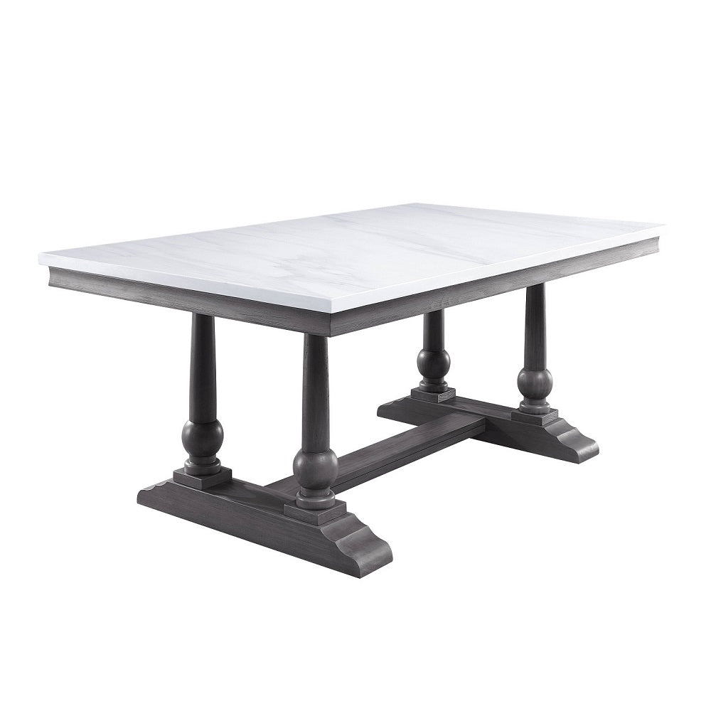 ACME Yabeina Dining Table – angle view – Lusso Furniture Miami