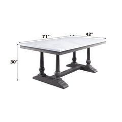 ACME Yabeina Dining Table – close-up – Lusso Furniture Miami