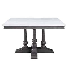 ACME Yabeina Square Dining Table – side view – Lusso Furniture Miami