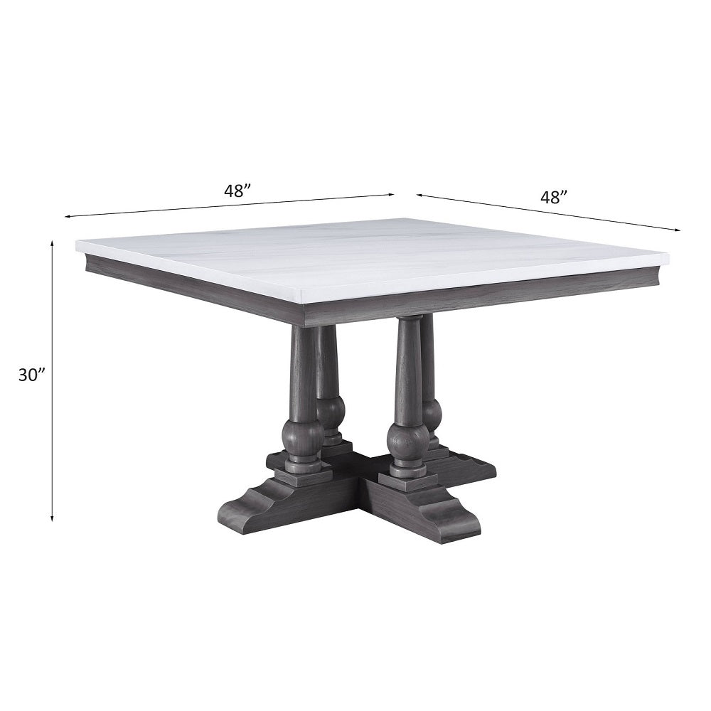 ACME Yabeina Square Dining Table – room setting – Lusso Furniture Miami