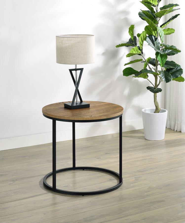 Lainey Round Occasional Side End Table Mango-zoom-2