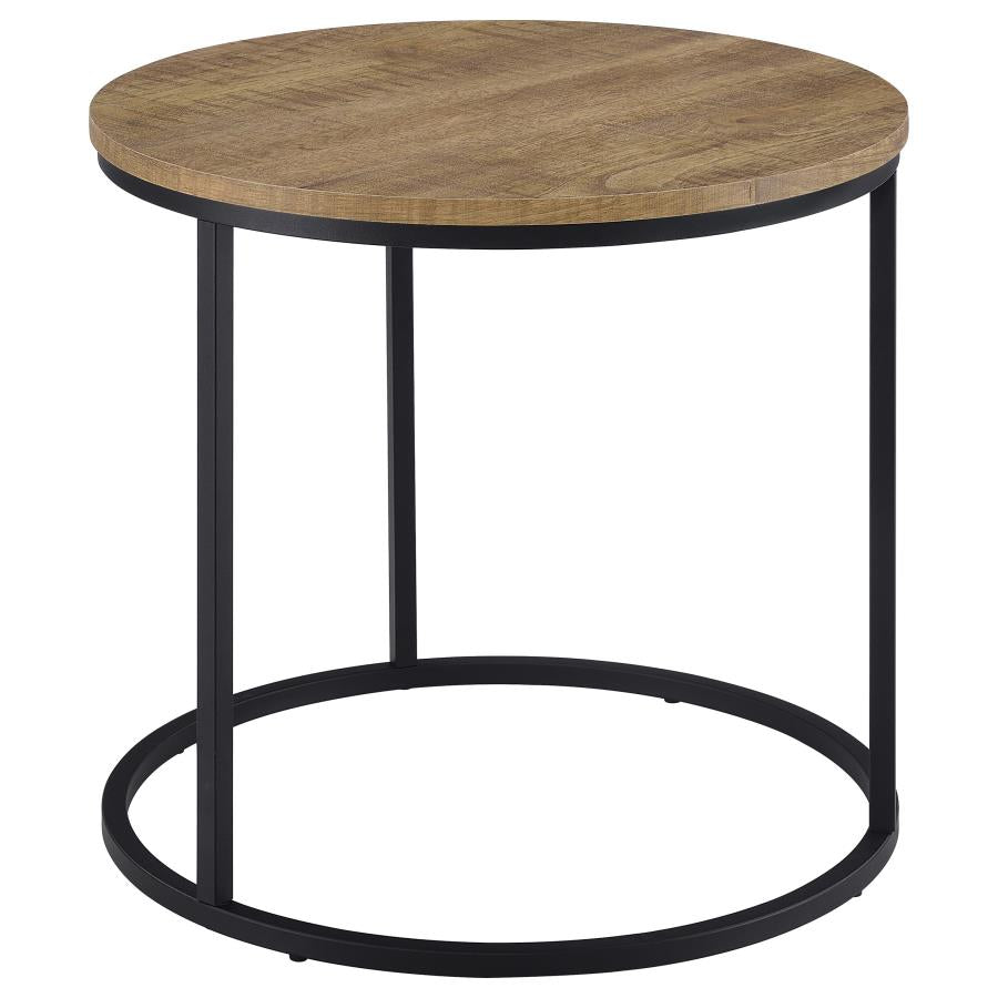 Lainey Round Occasional Side End Table Mango-1