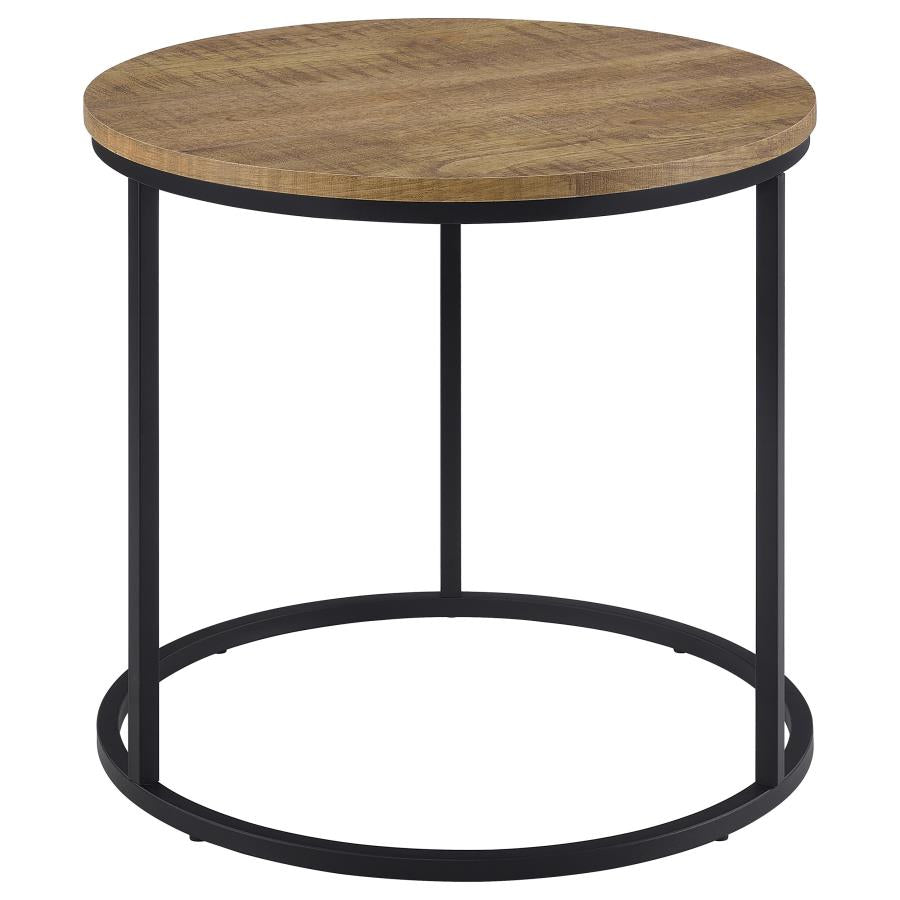 Lainey Round Occasional Side End Table Mango-3