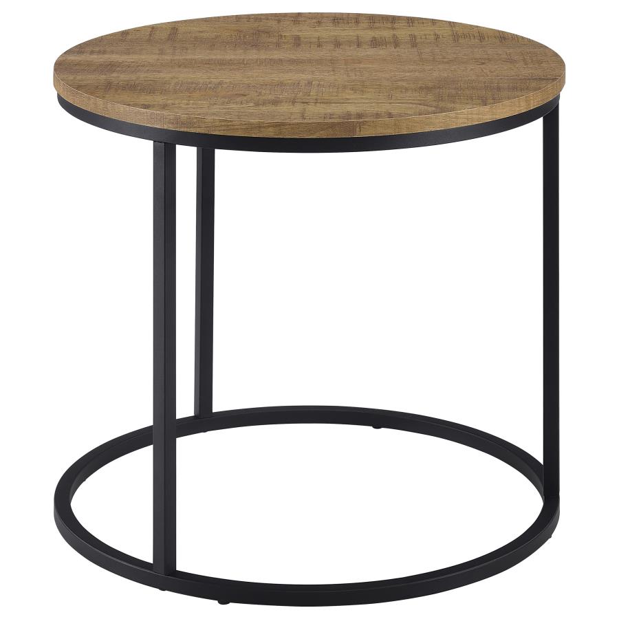 Lainey Round Occasional Side End Table Mango-5