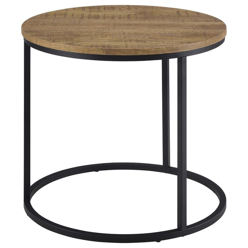 Lainey Round Occasional Side End Table Mango-zoom-