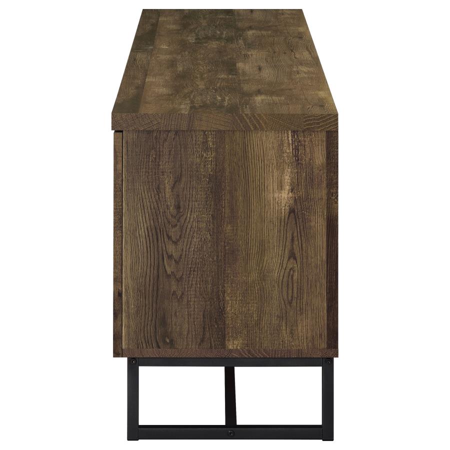 Myles 2-door Engineered Wood 60-inch TV Stand Rustic Oak-6