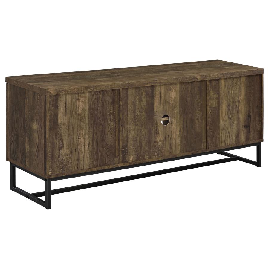 Myles 2-door Engineered Wood 60-inch TV Stand Rustic Oak-zoom-7
