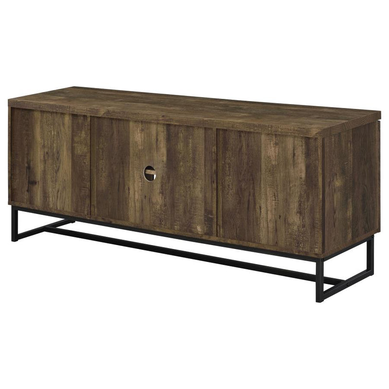 Myles 2-door Engineered Wood 60-inch TV Stand Rustic Oak-zoom-