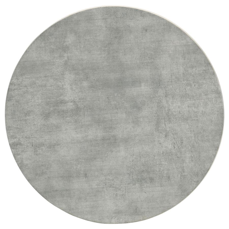 Hadi 2-piece Round SmartTop Coffee and End Table Set Cement-5