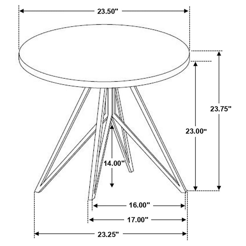 Hadi 2-piece Round SmartTop Coffee and End Table Set Cement-zoom-