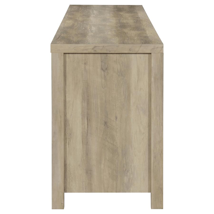 Madra 2-door Engineered Wood 79-inch TV Stand Distressed Pine-zoom-8
