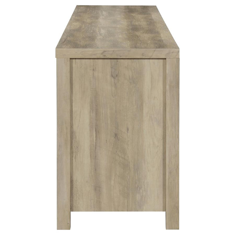 Madra 2-door Engineered Wood 79-inch TV Stand Distressed Pine-zoom-