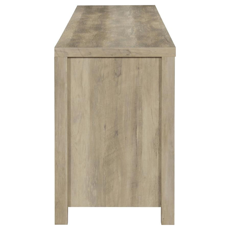 Madra 2-door Engineered Wood 79-inch TV Stand Distressed Pine-zoom-