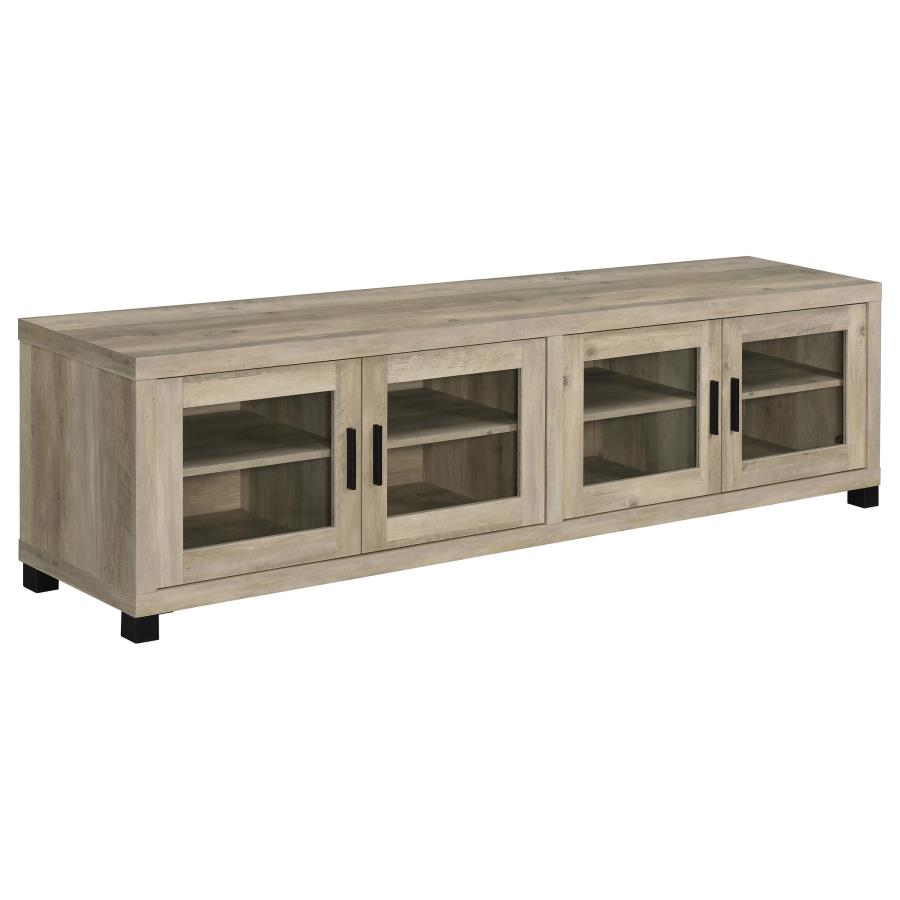 Sachin 3-piece 79-inch TV Entertainment Center Antique Pine-10