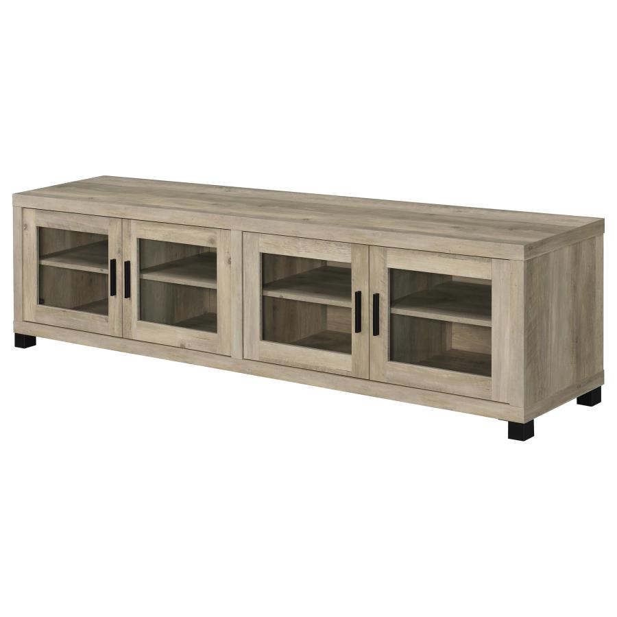 Sachin 3-piece 79-inch TV Entertainment Center Antique Pine-zoom-13
