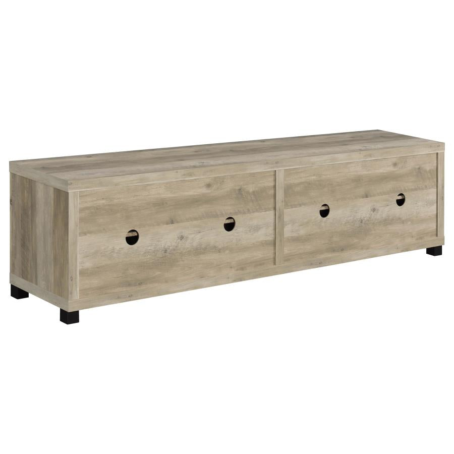 Sachin 3-piece 79-inch TV Entertainment Center Antique Pine-zoom-15