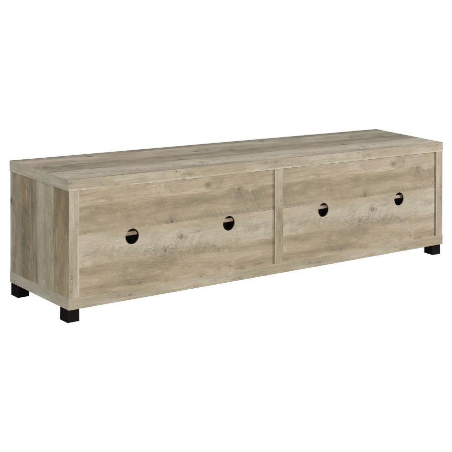 Sachin 4-door Engineered Wood 79-inch TV Stand Distressed Pine-zoom-7