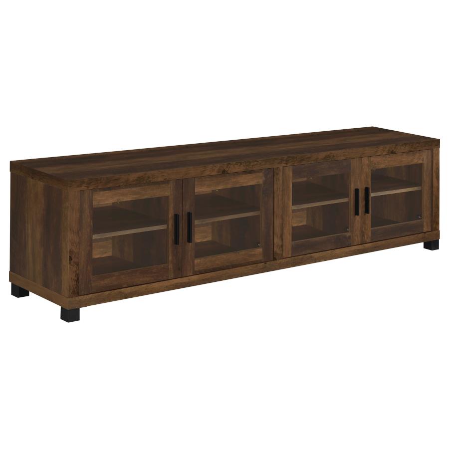 Sachin 3-piece 79-inch TV Entertainment Center Dark Pine-zoom-10