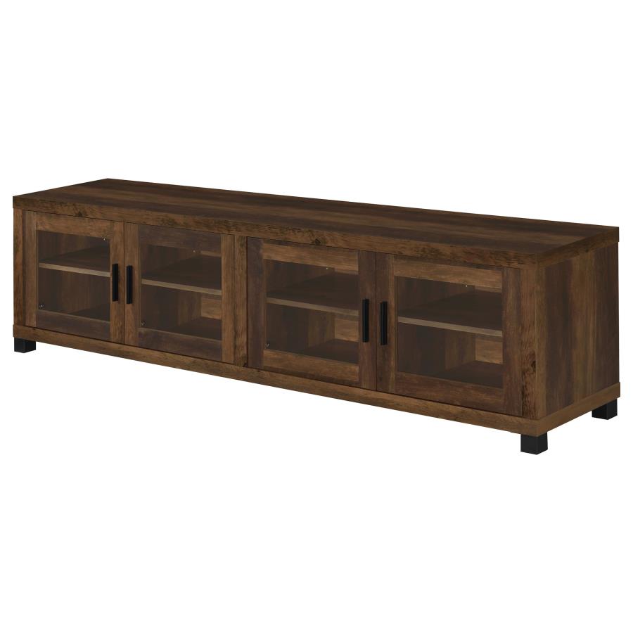 Sachin 3-piece 79-inch TV Entertainment Center Dark Pine-zoom-13