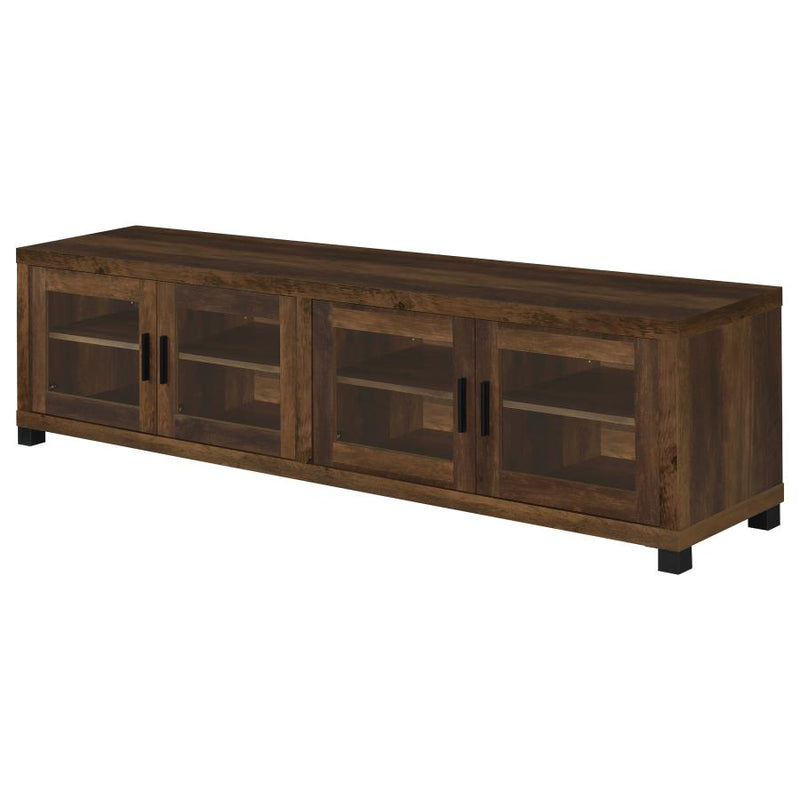 Sachin 3-piece 79-inch TV Entertainment Center Dark Pine-zoom-