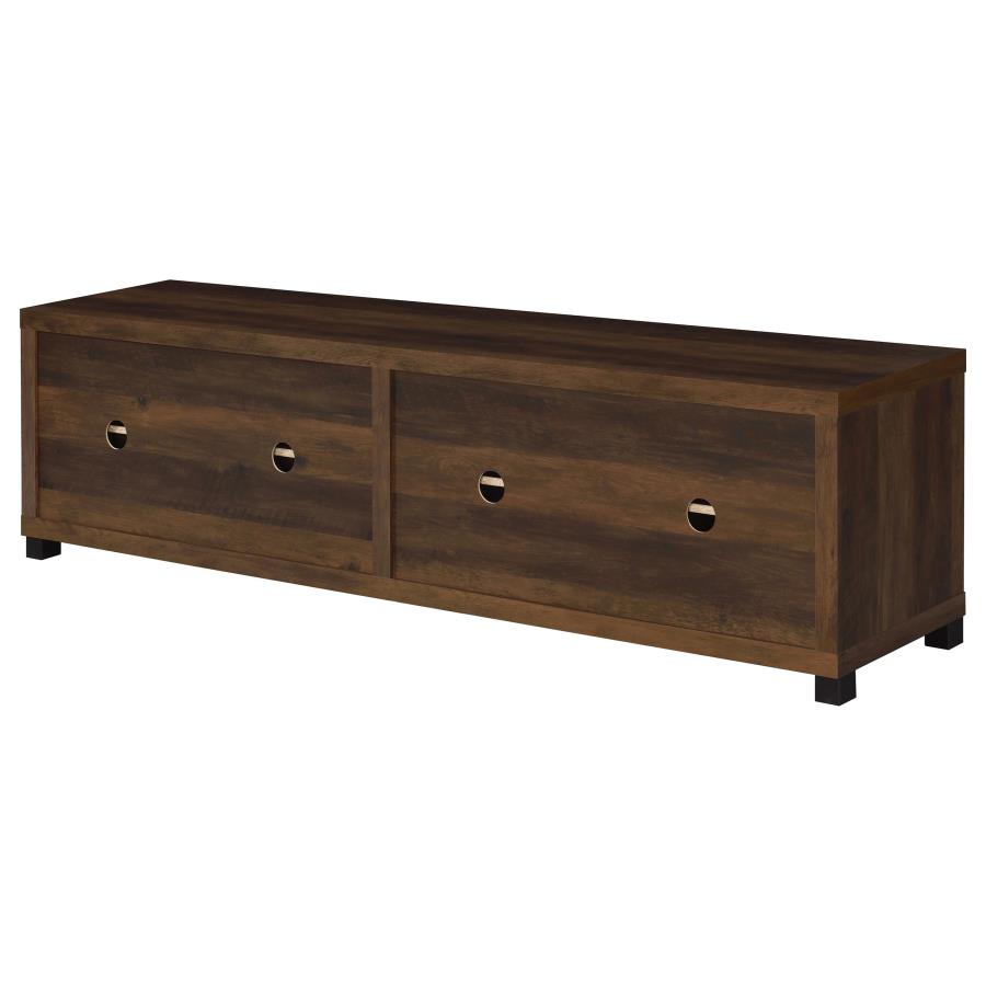 Sachin 3-piece 79-inch TV Entertainment Center Dark Pine-zoom-17