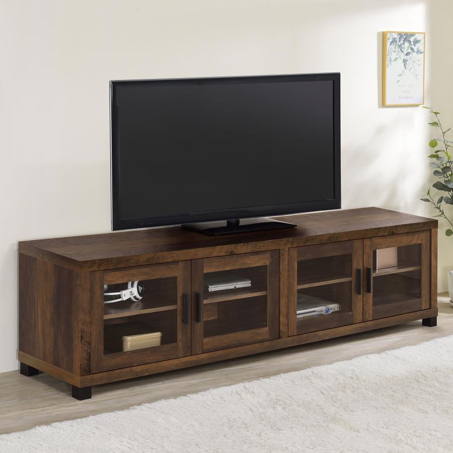 Sachin 4-door Engineered Wood 79-inch TV Stand Dark Pine-zoom-2