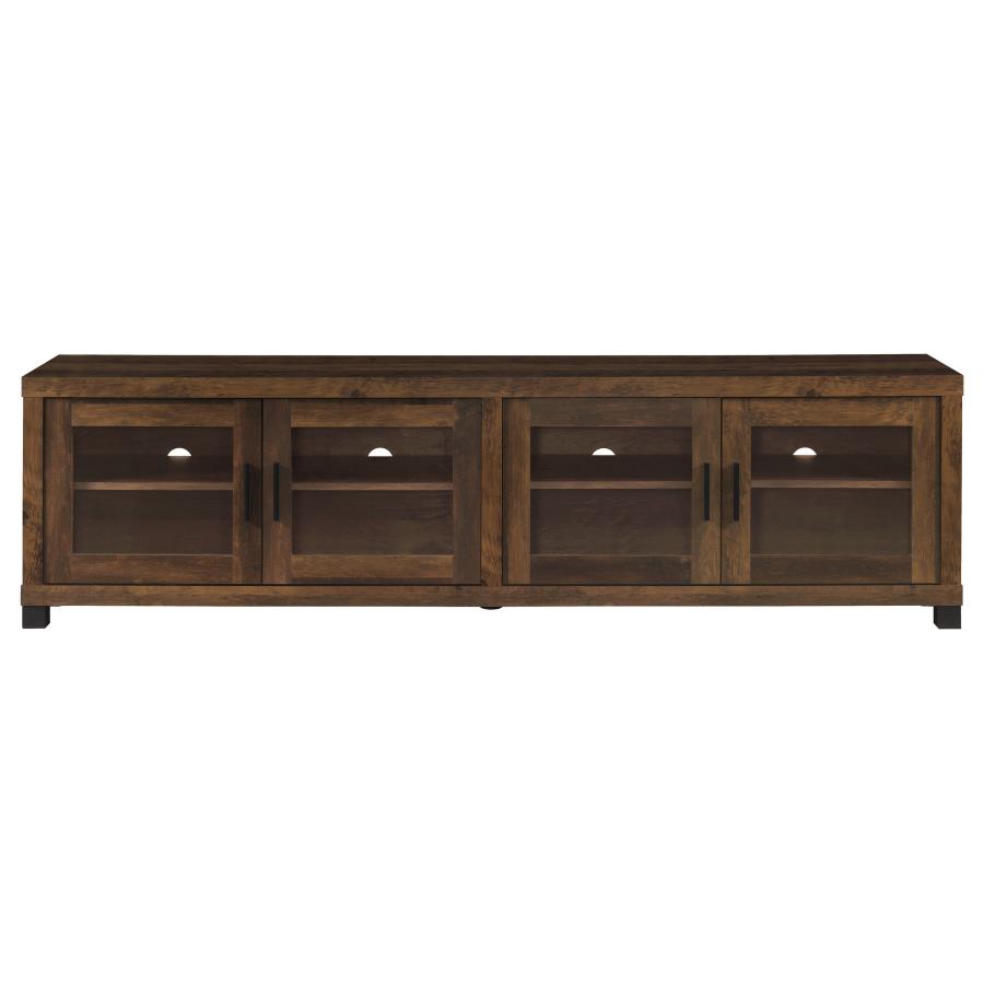 Sachin 4-door Engineered Wood 79-inch TV Stand Dark Pine-4