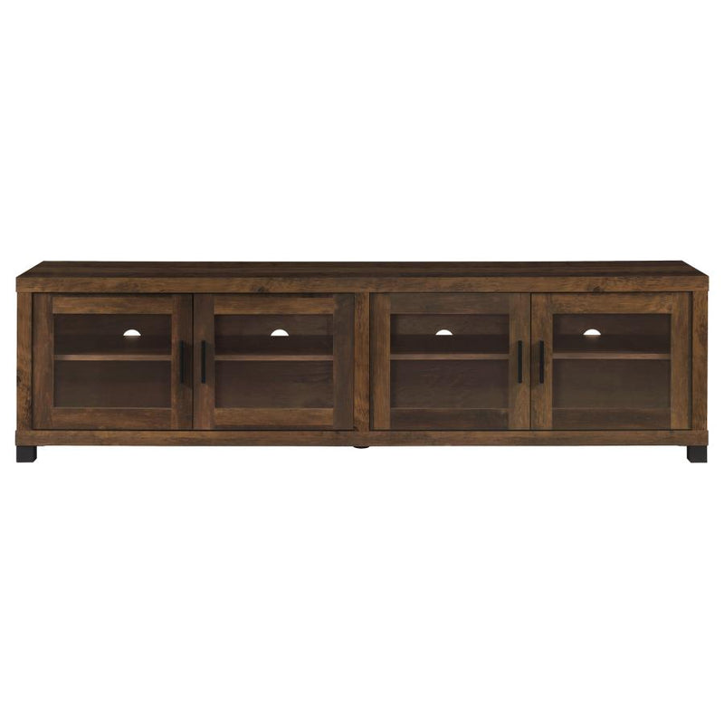 Sachin 4-door Engineered Wood 79-inch TV Stand Dark Pine-zoom-