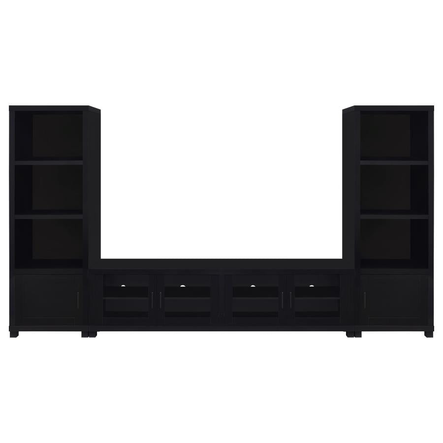Jupiter 3-piece Entertainment Center 79-inch TV Stand Black